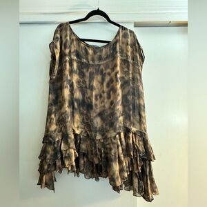 All Saints Short Sleeve Chiffon Dress